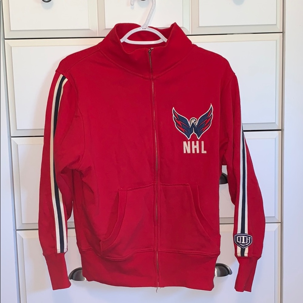 Washington capitals ice hockey zip up jacket